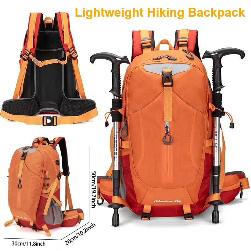 Cycling Commuter Backpack - 40L Waterproof Hiking Backpack for Men