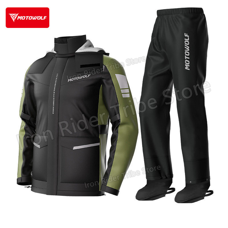 Motowolf Waterproof Reflective - Cycling Commuter Rain Jacket review and price