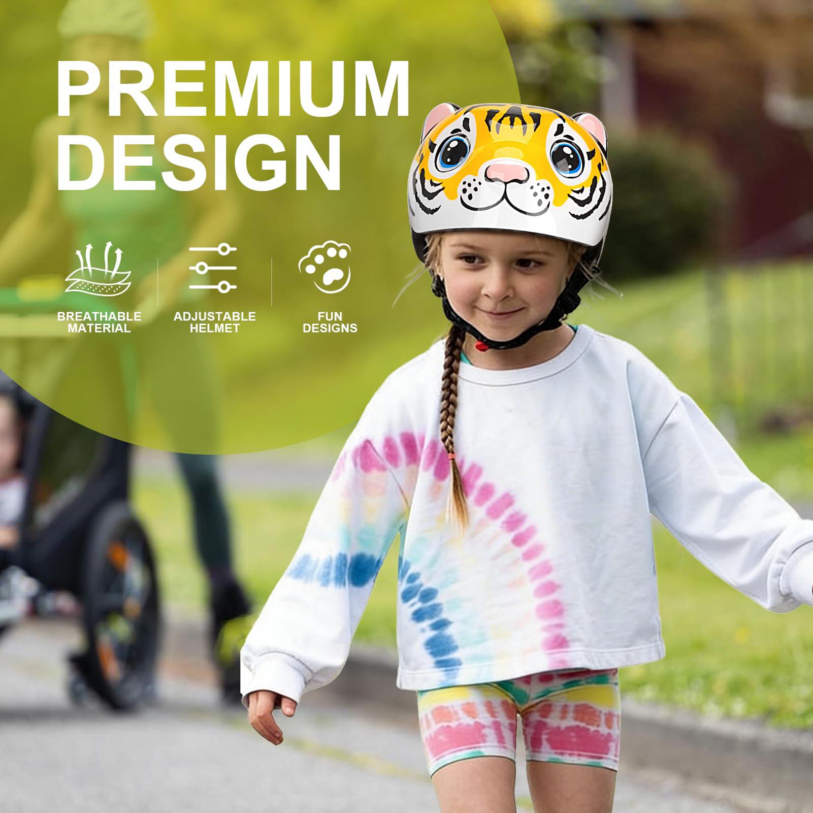 Kids Helmet Tiger Pattern Adju - Cycling Commute Gear review and price