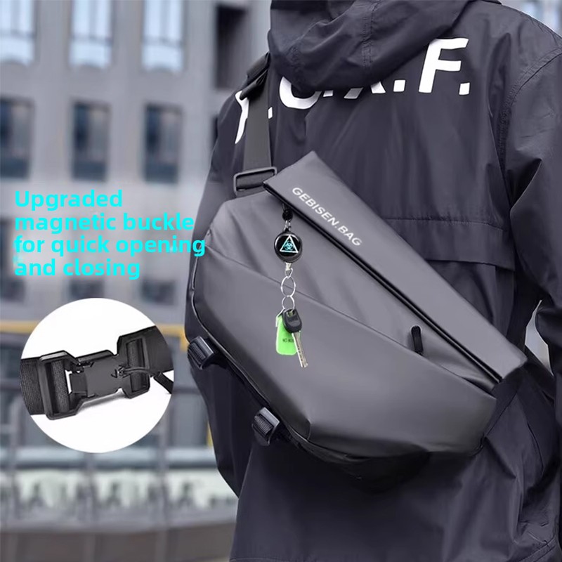 Magnetic Buckle Men Crossbody  - Cycling Commuting review and price