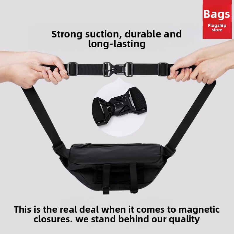Magnetic Buckle Men Crossbody  - Cycling Commuting review and price